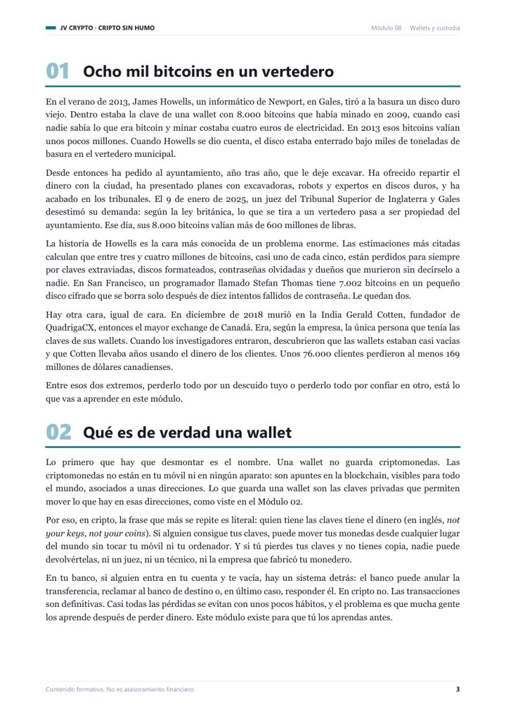 Una página interior del Módulo 08, con texto y un gráfico